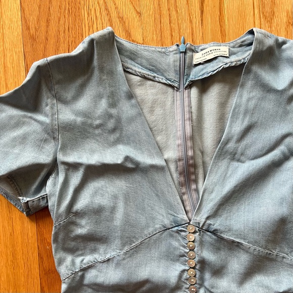 Zara Denim Jumpsuit - Picture 4 of 4